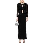 Side Slit Maxi Skirt Alexander Wang, черный - фото 4