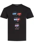 Футболка с принтом KARL LAGERFELD, черный - фото