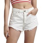 Джинсовые шорты Superdry Vintage High Rise, белый - фото