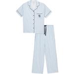 Пижамный комплект Victoria's Secret в сине-белую полоску (подарочный набор) - фото 3