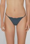 Трусы Tezenis Thong, Dark Grey/Metallic Grey - фото