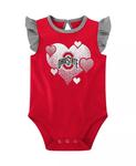 Комплект из 2 боди для девочек, алый, серый, Ohio State Buckeyes Spread the Love Outerstuff - фото 4