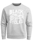 Neverless Свитшот 'Black Cycles' в сером цвете - фото