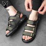 Пляжные сандалии мужские Playboy, хаки - фото 12