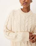 Джемпер JJXX с косами в кремовом цвете - фото 2