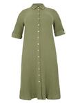 Платье-рубашка Yoek, оливковый - фото