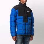 Marcelo Burlon Куртка стеганая с клетчатым узором, Blue - фото 5