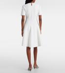 Мини-платье из джерси McQueen, слоновая кость - фото 3