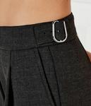 Штаны женские Hugo свободного кроя, черный - фото 4