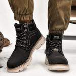 Ботинки Jeep с контрастной прострочкой, черный - фото 7