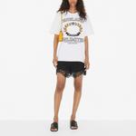 Футболка женская Burberry с принтом и логотипом, белый - фото 2