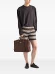 Prada структурированный портфель, коричневый - фото 2