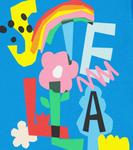 Топ из хлопка с принтом Stella McCartney Kids, синий - фото 3