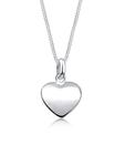 Elli Колье из серебра 925 пробы в форме сердца - фото