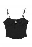 Топ PULL&BEAR Top, Black - фото 5