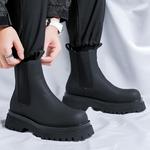 Челси Ботинки Мужские Weishibangwei, цвет Black Fleece-Lined - фото 7