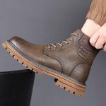 Мужские ботинки Martin цвета хаки Weishibangwei - фото 4