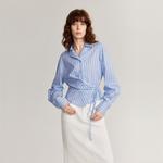 ELLE Рубашка Women's Stripes Lapel Moderate - фото 3