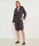 Халат однотонный Relaxed fit Boss, черный - фото 2