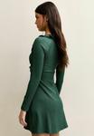Платье New Look FRILL NECK MINI, Dark Green - фото 2