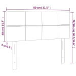 Prolenta Premium - Изголовье светодиодное, чёрное, 80x5x78/88 см, бархат, черный - фото 6