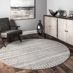 Ковер Catherina Transitional Geometric Area Rug nuLOOM, 61x183 см, серый - фото 11