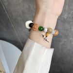 CHENSONG Часы Strap Xiaomi Compatibility Bead Material, Rainbow Lion - Single-row stretch beaded strap - фото 5