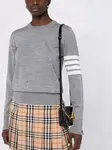Джемпер с полосками 4-Bar THOM BROWNE, серый - фото 5