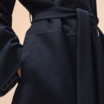 Пальто женское Hermes, темно-синий - фото 5