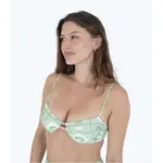 Топ бикини Hurley Mikonos Tab, зеленый - фото 3