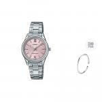 CASIO Часы Women's Pink Watch, Silver/Pink Dial - фото