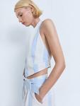 Жилет с полосками Dulce Mango, Pastel Blue/Multi - фото 2