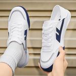 Кроссовки Unisex низкие Бело-синие WARRIOR, Бежево-темно-синие - фото 8