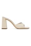 Сандалии Sloane на каблуке Staud, цвет cream - фото