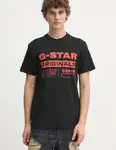 Хлопковая футболка G-Star Raw, черный - фото 2