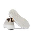 Кожаные кроссовки Patrizia Pepe, экрю - фото 4