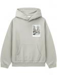 Худи Post Card Hoodie: Brooklyn Helmut Lang, серый - фото