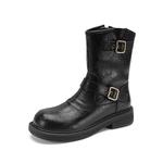 SAFIYA Ботинки Martin женские черные - фото