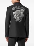 Philipp Plein блейзер с принтом черепа, черный - фото 4