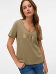 Футболка VERO MODA VMFADORA, Khaki - фото 2