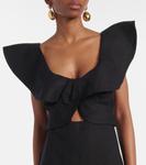 Рюшированное платье миди Johanna Ortiz, черный - фото 4