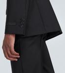 Шерстяной пиджак из мохера Prada, синий - фото 6