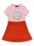 Платье с логотипом Versace Kids, розовый - фото