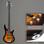 Электрогитара Sunset Glarry GIB с 5 струнами и датчиком SS / усилитель 20 Вт - фото 10