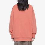 Свитер oversize sweatshirt with lamb patch 'pink' Gucci, розовый - фото 3