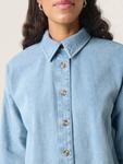 Annabeth Oversized джинсовая рубашка Soaked In Luxury, Light Blue Denim - фото 4