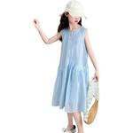 Платье для дошкольниц PROTECTCAMEL, светло-синий - фото 2