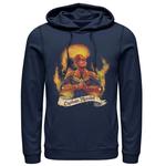 Мужская толстовка с портретом Captain Flame Marvel - фото