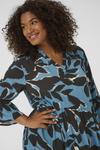 Платье Kaffe Curve KERRY , Windward Blue/Black/Multi-Coloured - фото 4