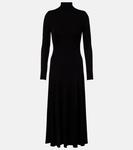 Платье-миди с вырезом в виде сердца Alaïa, Noir Alaia - фото